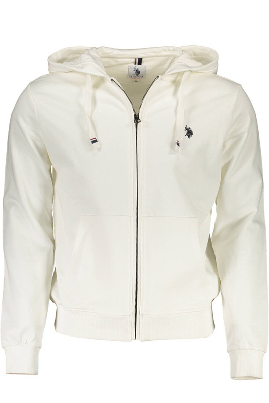 BLUZA US POLO Z ZAMKIEM MĘSKA BIAŁA