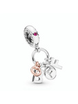 Damski charms Pandora 788165NCC – srebrny i różowe złoto