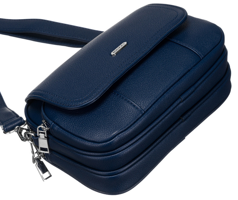 Stylowa listonoszka damska ze skóry ekologicznej - Rovicky