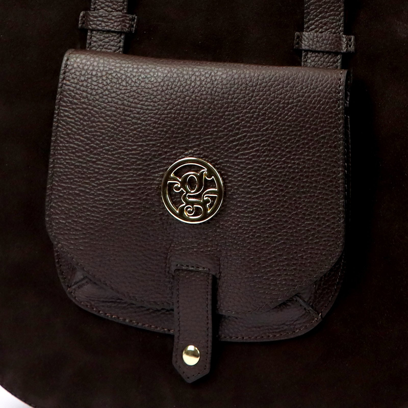 Gregorio duża Skórzana damska shopperbag torebka na ramię z kieszenią