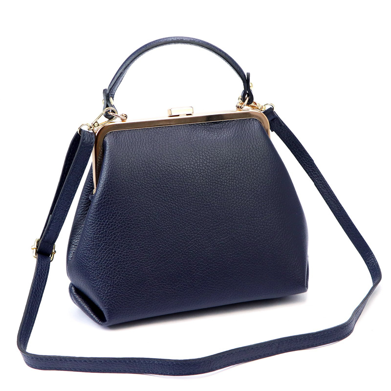 Elegancka Zgrabna damska skórzana torebka do ręki na bigiel od Luka