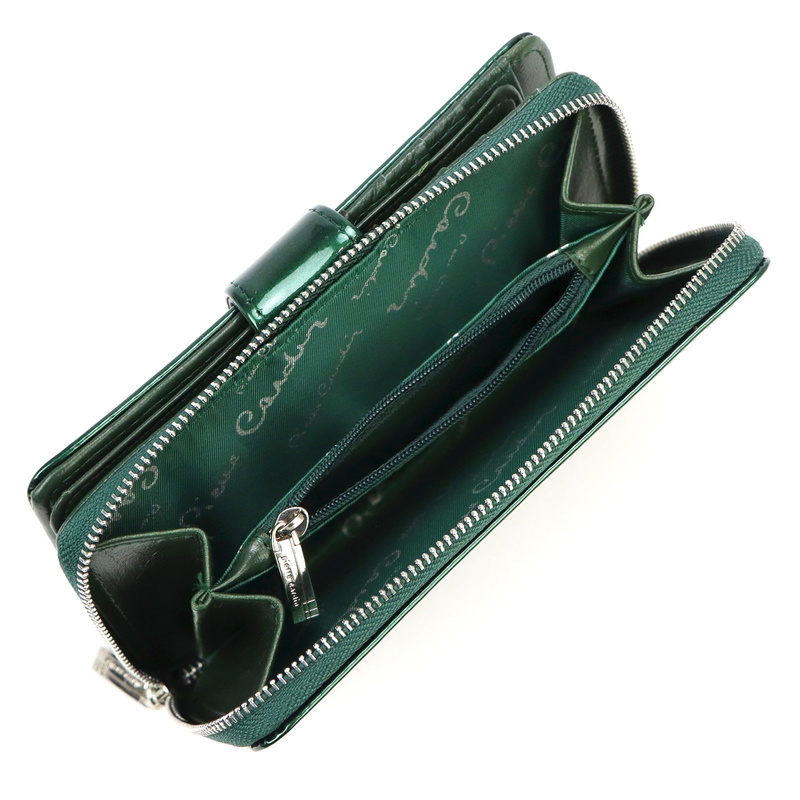 skóra naturalna + Damski portfel ze skóry ekologicznej Pierre Cardin 07 SHINY 116