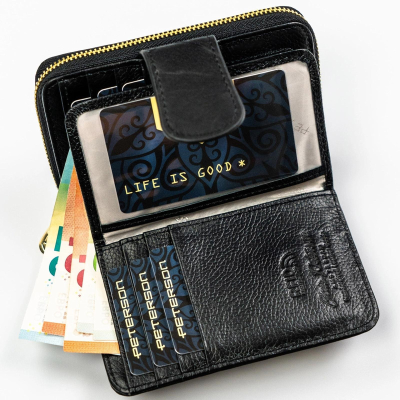 Skórzany damski portfel Peterson PTN PS115-MLF