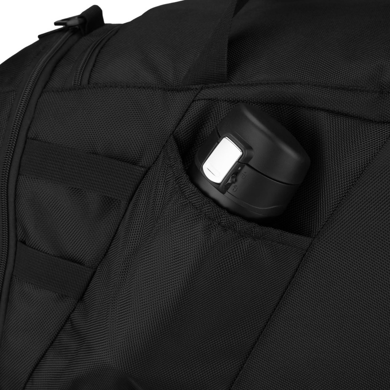 Sportowa torba treningowa z poliestru w czarnym kolorze - Peterson