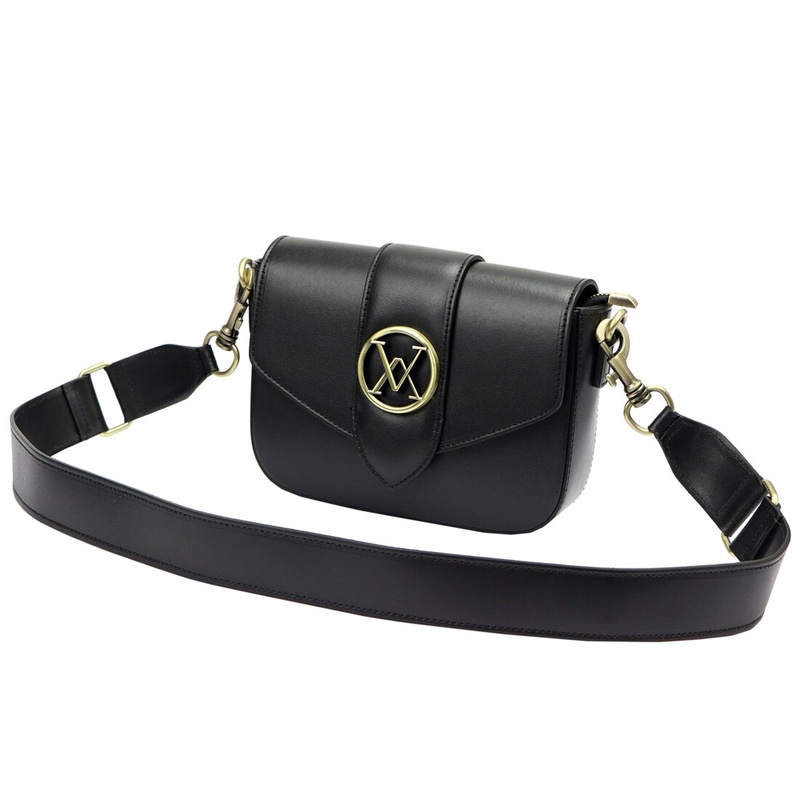 Luka damska listonoszka skóra naturalna torebka przez ramię z klapą