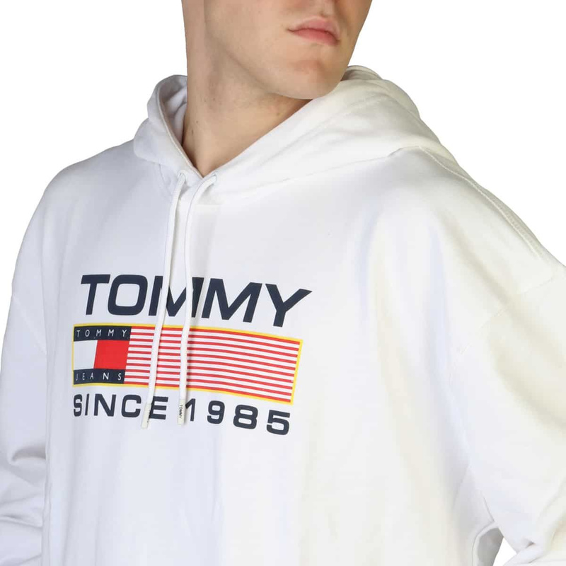 MĘSKA BLUZA TOMMY HILFIGER BIAŁA BEZ ZAMKA