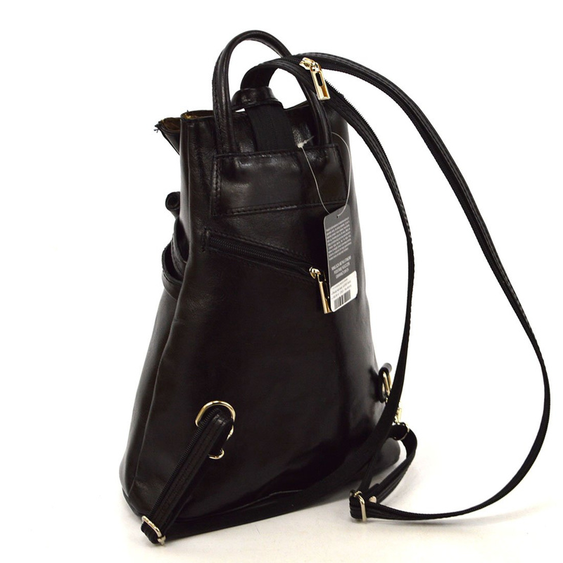 Designerski damski plecak skórzany na ramię