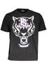 T-SHIRT MĘSKI Z KRÓTKIM RĘKAWEM PLEIN SPORT CZARNY