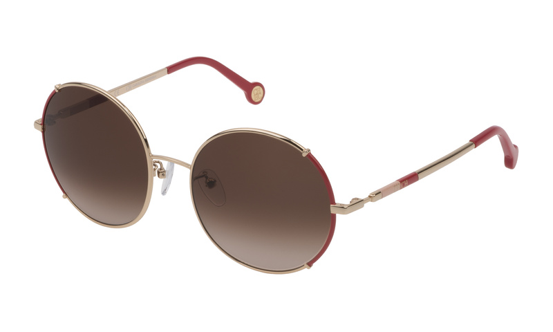 Okulary CAROLINA HERRERA SHE152-560357. Okulary przeciwsłoneczne, Kolor różowy złoty. Kobieta.