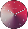 Zegarek NEXTIME 8194RO. Zegar ścienny, Kolor czerwony. Unisex.