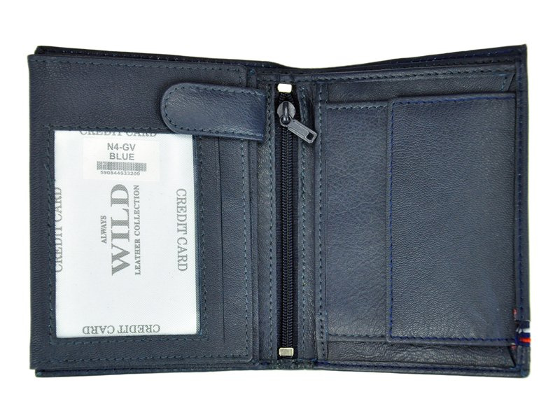 Skórzany męski portfel Wild N4-GV RFID