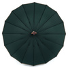 Elegancki, zielony parasol z dużą czaszą - Peterson