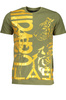 ZIELONY T-SHIRT M�SKI Z KR�TKIM R�KAWEM KLASY CAVALLI