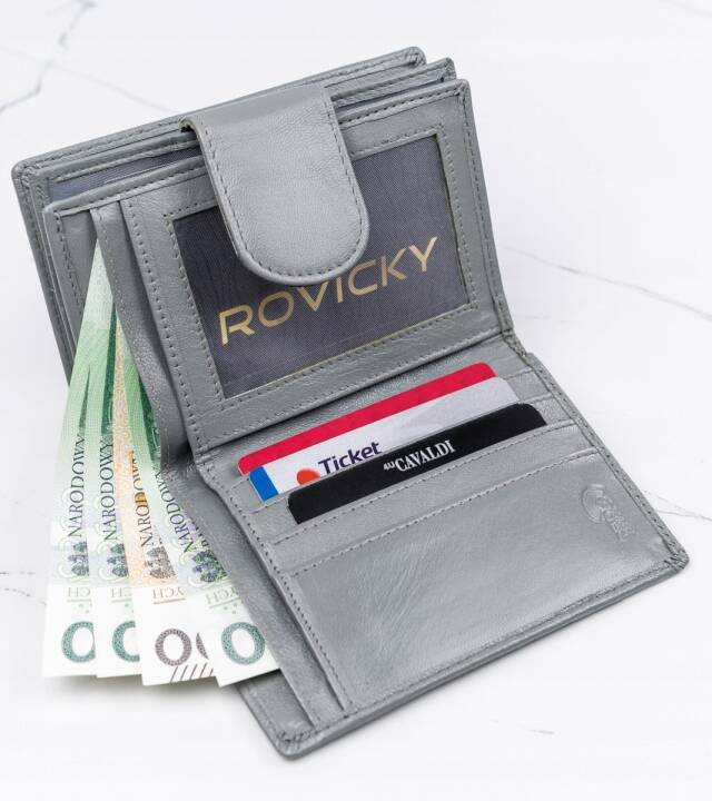 Stylowy Portfel damski skórzany z RFID od Cavaldi