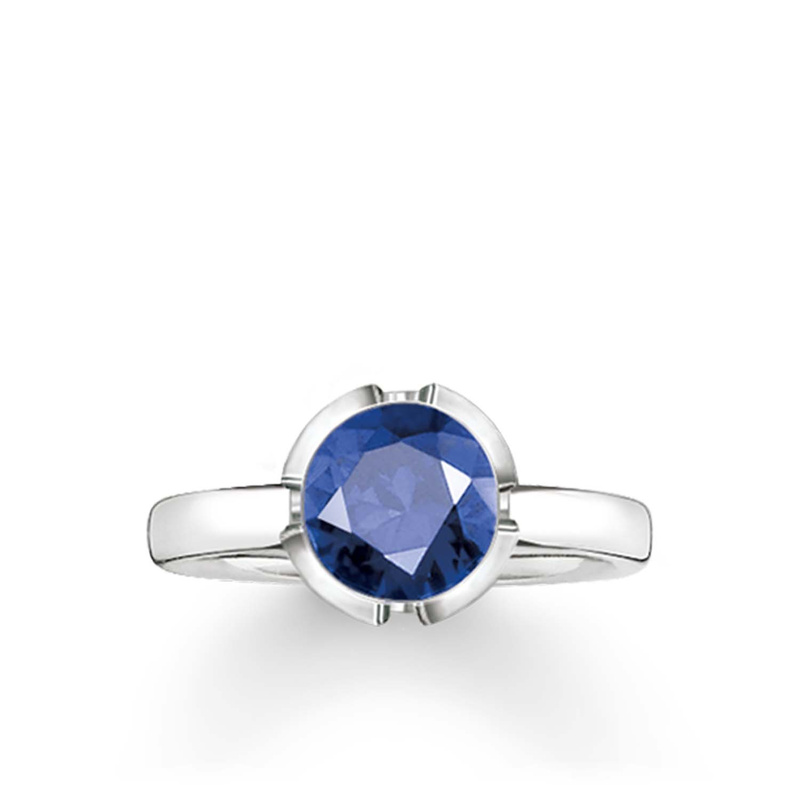 Biżuteria THOMAS SABO 034-048-32-54. Pierścionek, Kolor niebieski srebrny. Kobieta.