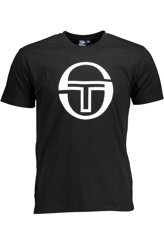 SERGIO TACCHINI MĘSKA KOSZULKA Z KRÓTKIM RĘKAWEM W KOLORZE CZARNYM