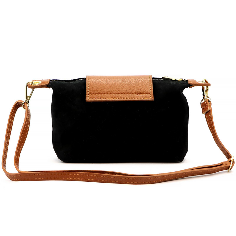 Vera Pelle damska listonoszka torebka na ramię z kieszenią