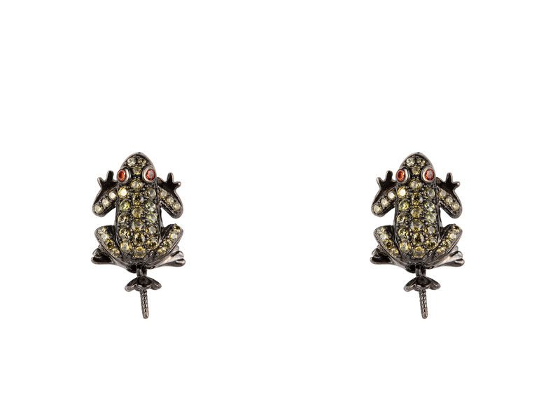 Biżuteria LANCASTER JLA-EAR-FROG3. PENDING, Kolor czarny zielony. Kobieta.