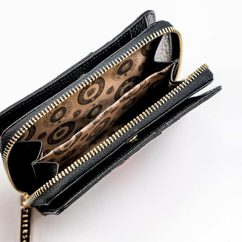 Skórzany damski portfel Peterson PTN ST-418 SNAKE