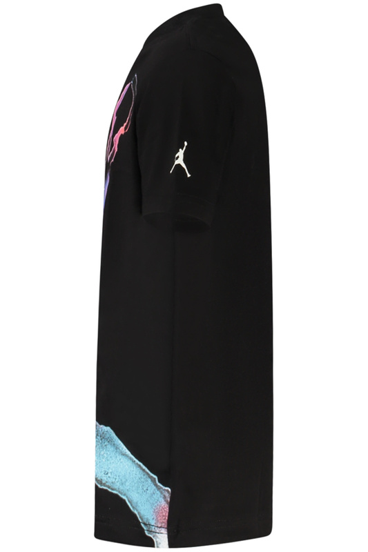 KOSZULKA JORDAN Z KR�TKIM R�KAWEM DLA DZIECI, CZARNA