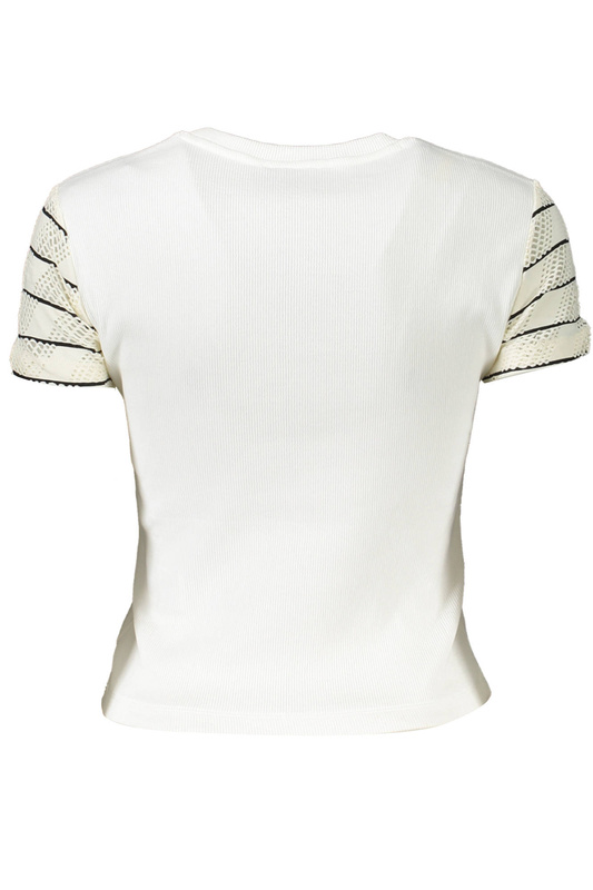 DESIGUAL DAMSKI T-SHIRT Z KRÓTKIM RĘKAWEM BIAŁY