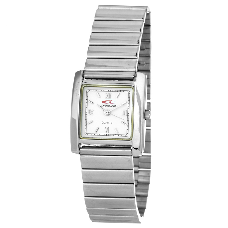 Zegarek CHRONOTECH CT7001-01M. Kwarcowy, Kolor biały. Kobieta.
