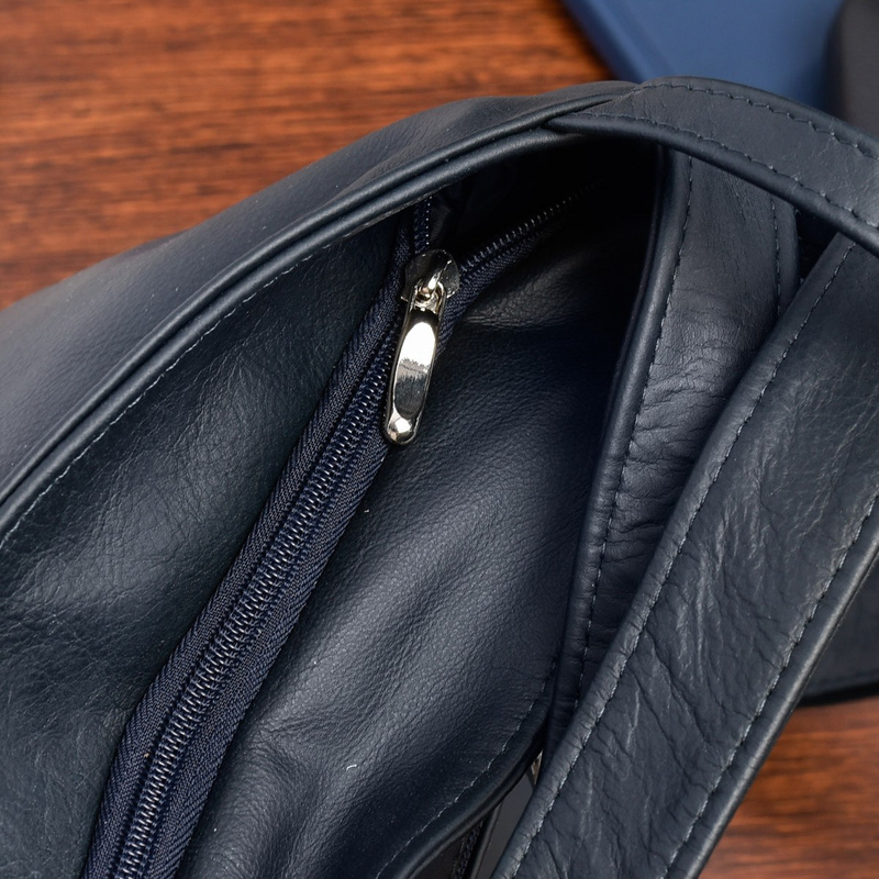 Plecak Torebka Skórzana damska A4 worek granatowy Beltimore U37