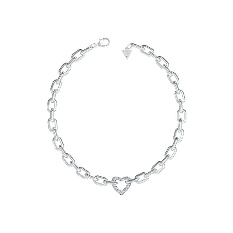 Biżuteria GUESS JUBN05015JWRH. Naszyjnik, Kolor szary. Kobieta.