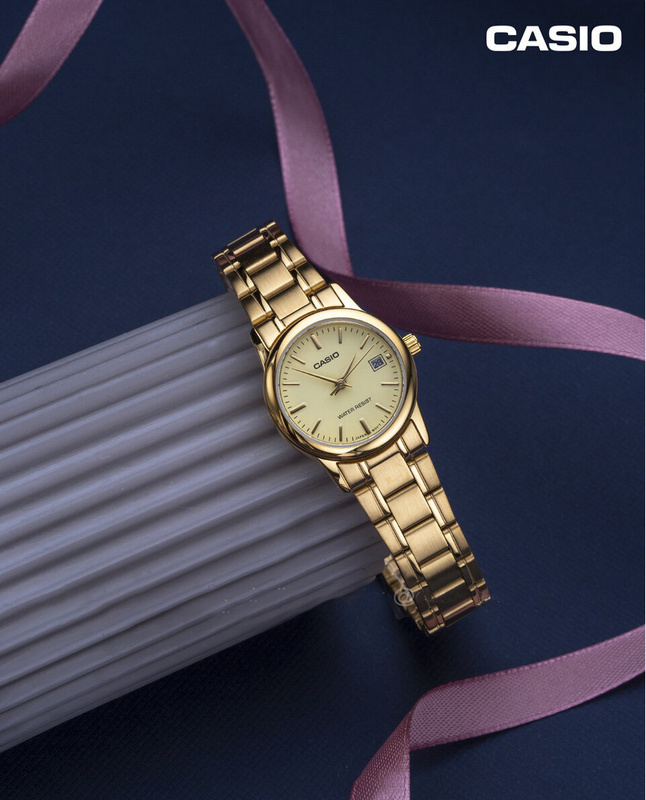 ZEGAREK DAMSKI CASIO LTP-V002G-9B3 + BOX