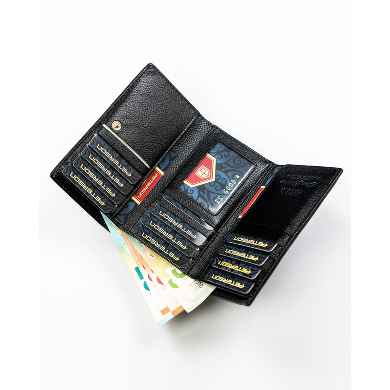 Skórzany damski portfel Peterson PTN PS108-MLF