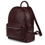 Skórzany plecak A4 duży pojemny do szkoły Włoski kremowy P16