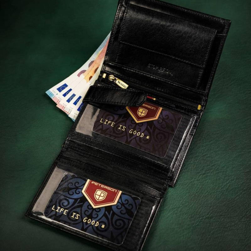 Skórzany męski portfel Peterson PTN N104-VT
