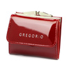 Zgrabna Skórzana mała damska portmonetka Gregorio
