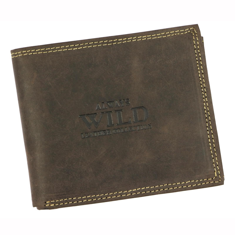 Skórzany męski portfel Wild N992-P-CHM RFID