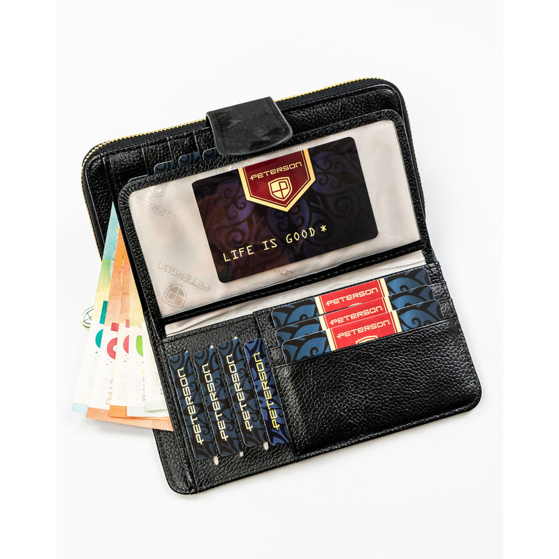 Skórzany damski portfel Peterson PTN PS116-MLF