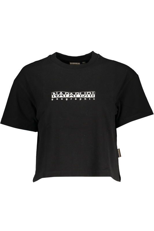 T-SHIRT DAMSKI Z KRÓTKIM RĘKAWEM NAPAPIJRI CZARNY
