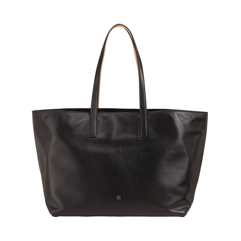 DUDU damska shopperbag skóra naturalna torebka na ramię z kieszeniami