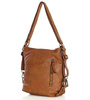 Torba skórzana dla wymagających z opcją plecak old school leather bag - MARCO MAZZINI camel