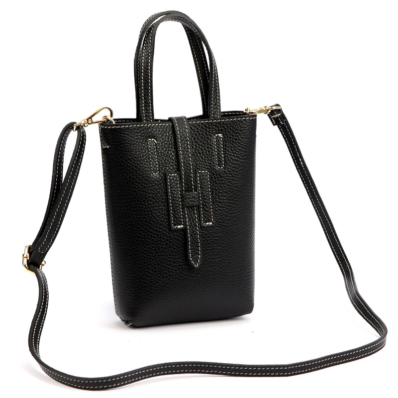 Luka damska skórzana listonoszka torebka do ręki Mała zgrabna i stylowa