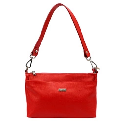 Mała Skórzana damska listonoszka na ramię MiaMore