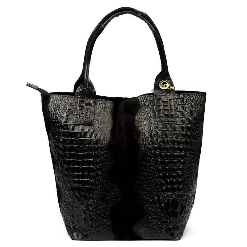 Damska torebka ze skóry naturalnej Luka 26-026 CROCO