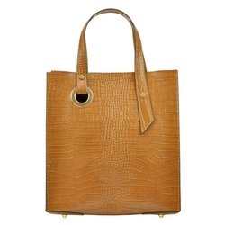 Elegancka Shopperbag damska skóra krokodyla Luka