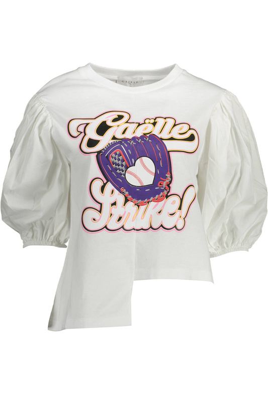 GAELLE PARIS T-SHIRT R�KAW 3/4 DAMSKI BIA�Y