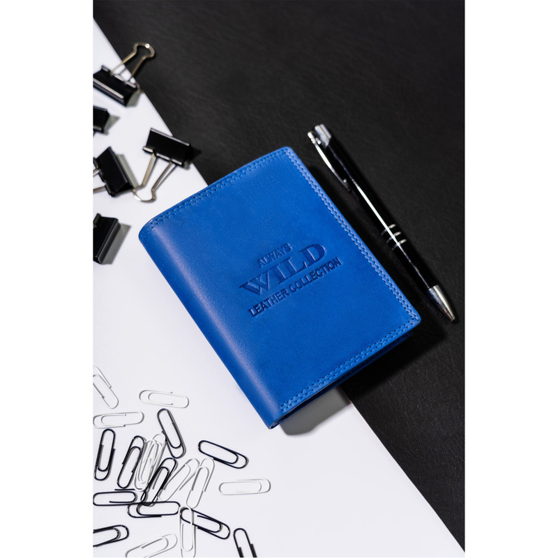 Skórzany męski portfel Wild N4-CHM-NL RFID