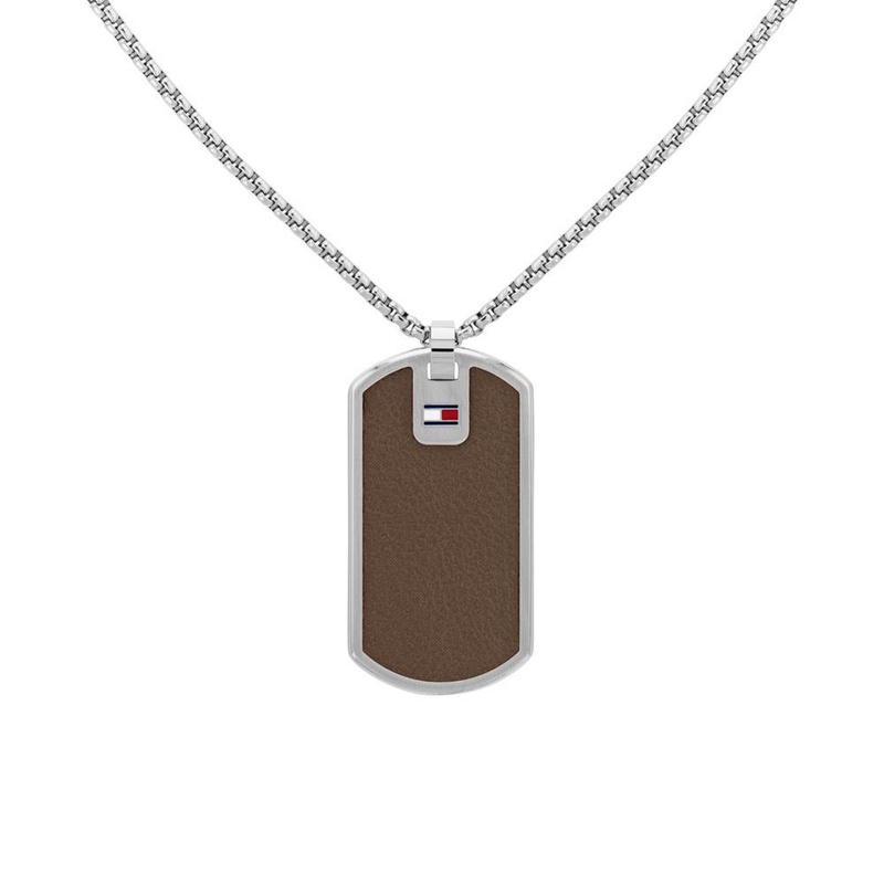 Biżuteria TOMMY HILFIGER 2790451. Naszyjnik, Kolor szary. Mężczyzna.