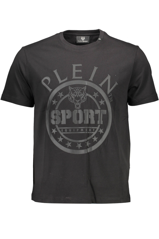T-SHIRT MĘSKI Z KRÓTKIM RĘKAWEM PLEIN SPORT CZARNY