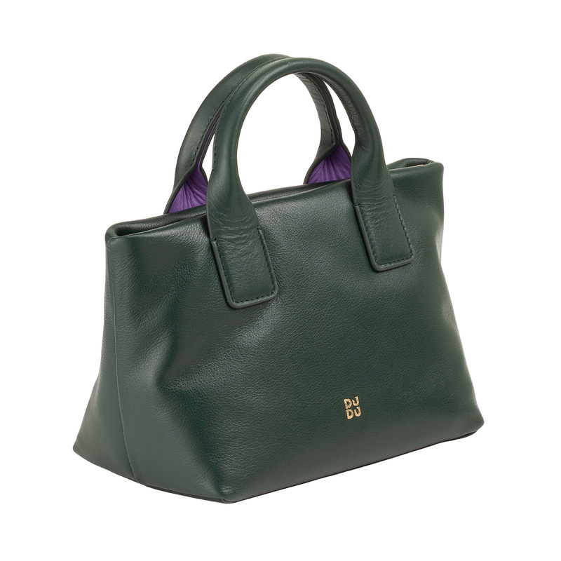 DUDU Mini torebka do ręki damska z łańcuszkiem listonoszka skóra naturalna