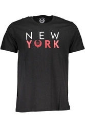 GIAN MARCO VENTURI CZARNY MĘSKI T-SHIRT Z KRÓTKIM RĘKAWEM