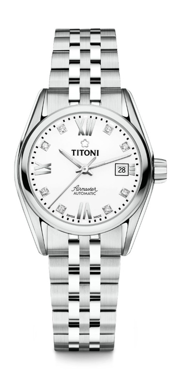 Zegarek TITONI 23909S-063. Automatyczny, Kolor biały. Kobieta.