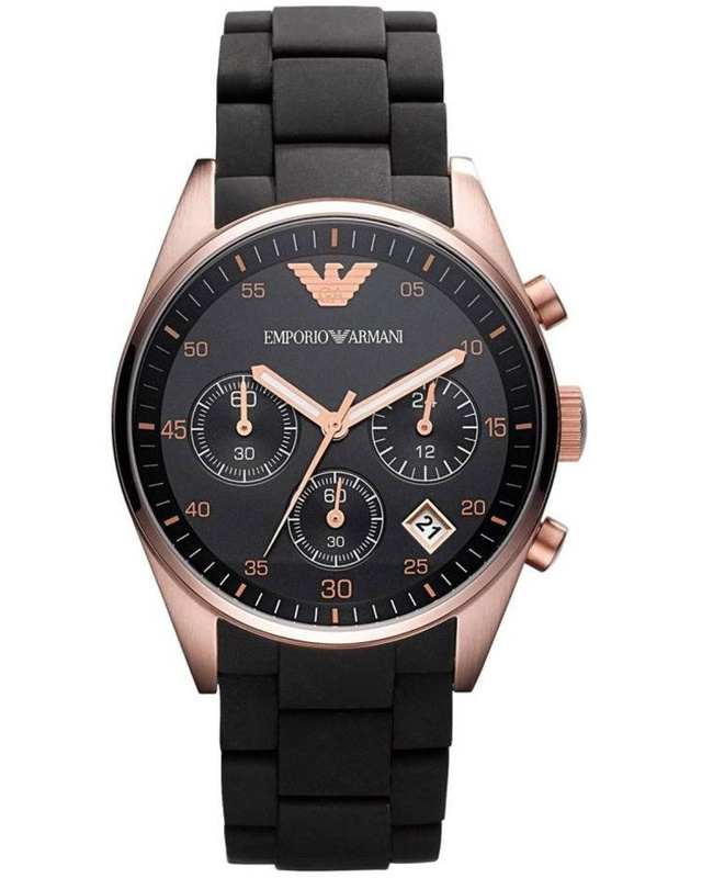 Zegarek ARMANI AR5906. Kwarcowy, Kolor czarny. Kobieta.